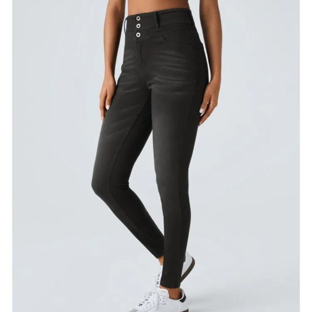 Halara Flex™ High Waisted Zipper Pockets Casual Skinny Jeans sz XL NWT